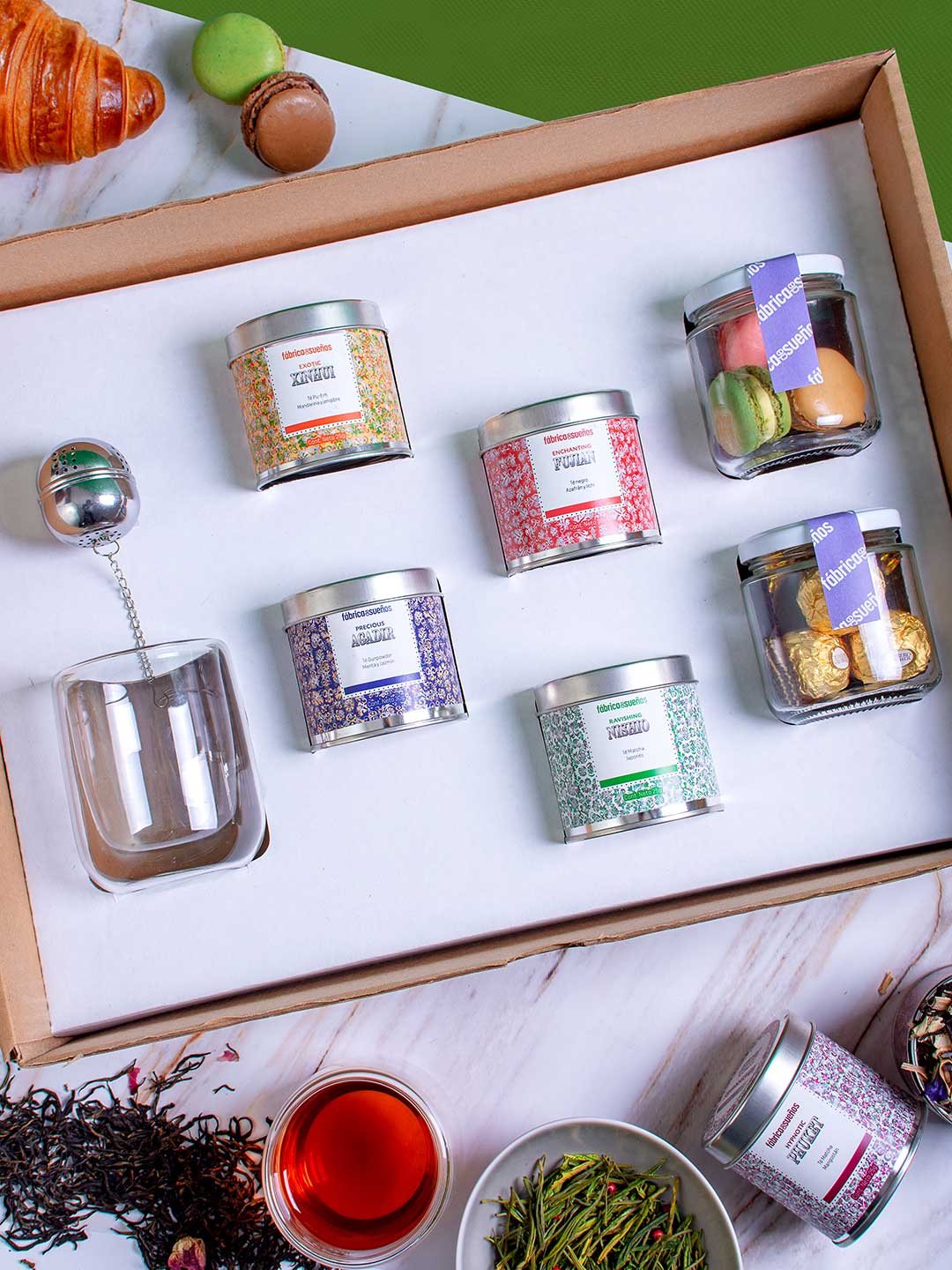 Personaliza Kit Té Gourmet Importado - Grande