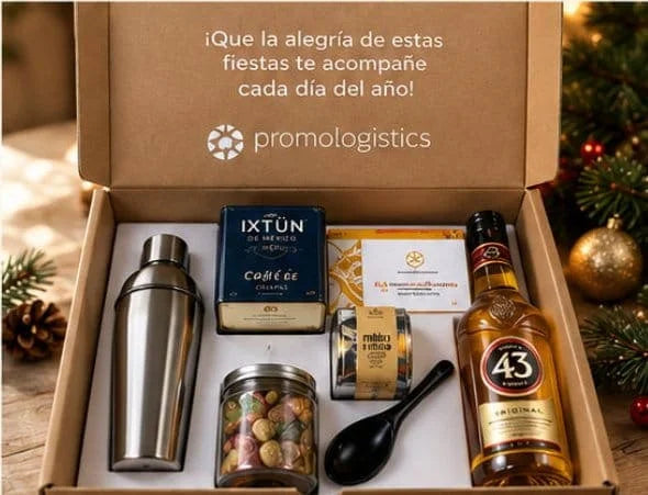Kit de carajillo con mensaje de Promologistics