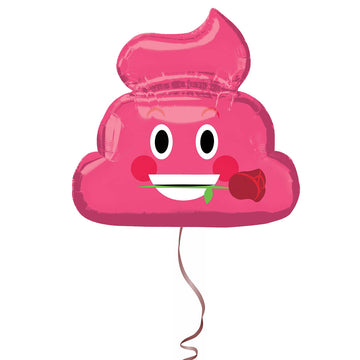 Globo Pink Poop Emoji 90cm