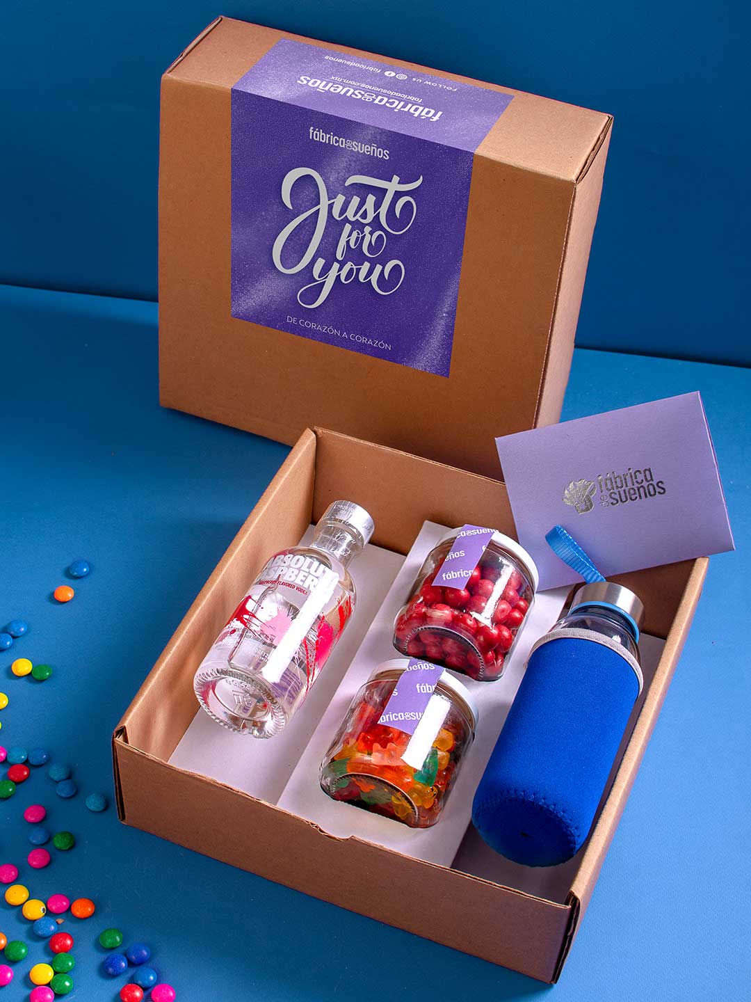 Caja mini botellas de Vodka de Sabores - Kit vodka para regalar