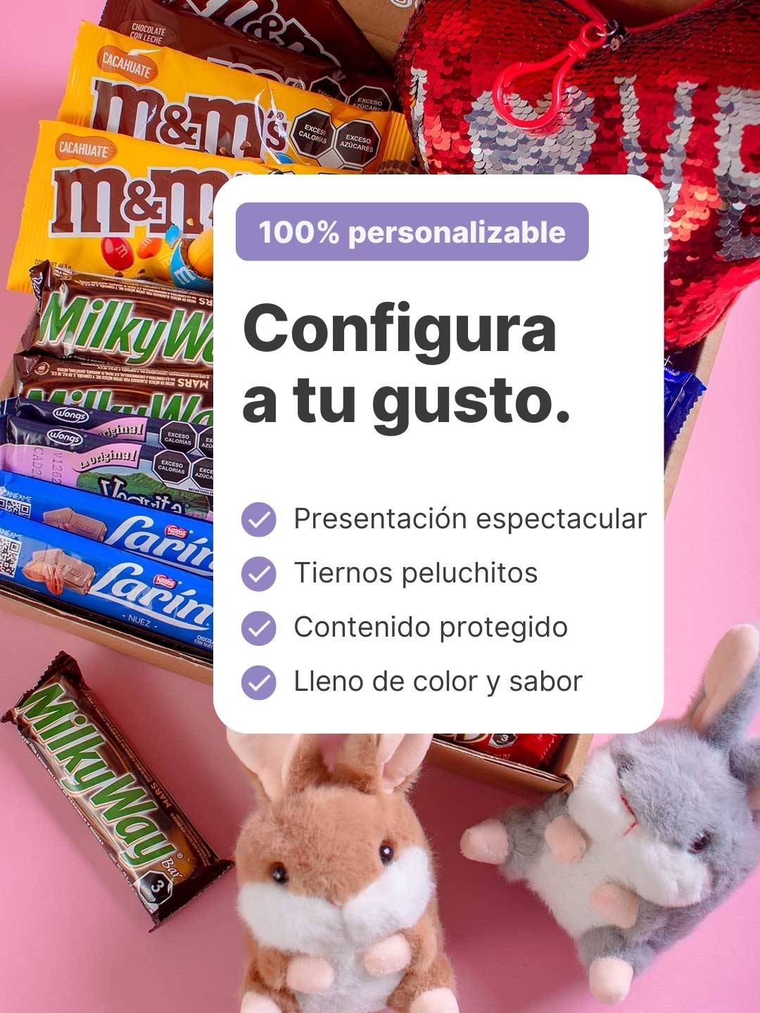 Personaliza Kit Chocolates y Peluche - Mini