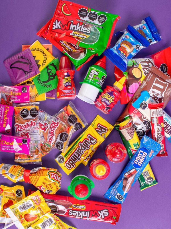 Canasta Dulces Picositos y Globo Cumpleaños