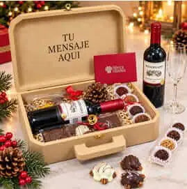 Personaliza Kit Vino, trufas y chocolates
