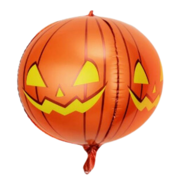Globo Burbuja Metalizada Calabaza