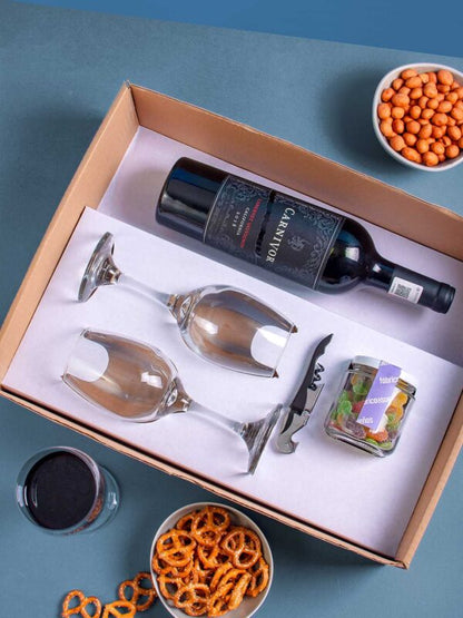 8. Kit Vino Tinto Carnivor y Botana – Grande