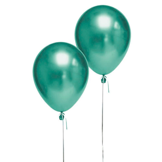 2 Globos Cromados 12" Jade