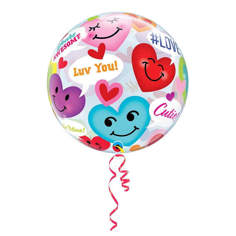 Globo Burbuja 56cm Amor