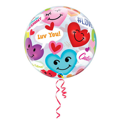 Globo Burbuja 56cm Amor