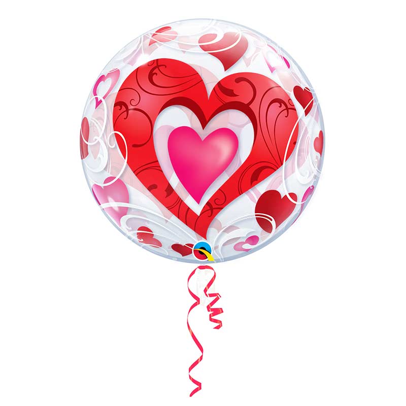 Globo Burbuja 56cm Amor