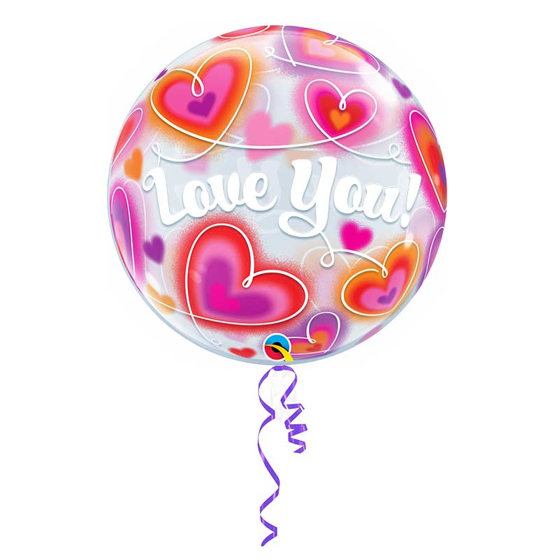 Globo Burbuja 56cm Amor