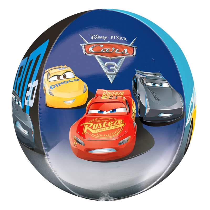 Globo Burbuja 20" Cars