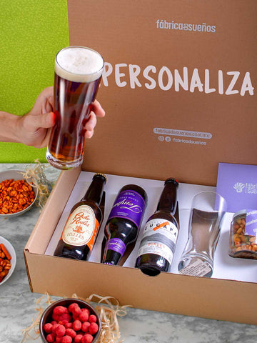Personaliza Kit Cerveza Artesanal y Botanas - Grande