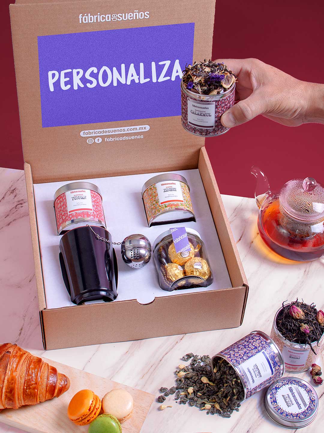 Personaliza Kit Té Gourmet Importado - Mini